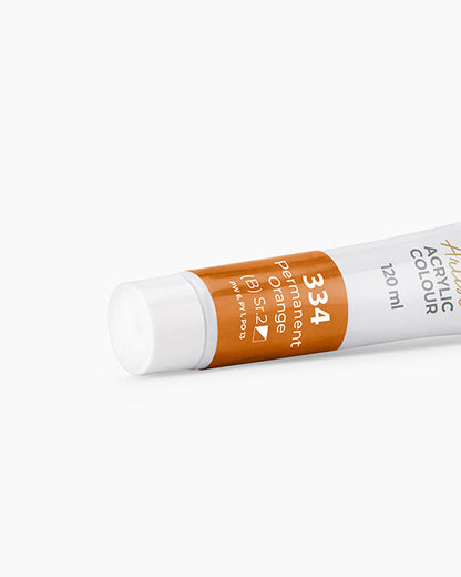 Camel Artist Acrylic Colours - Permanent Orange (334) 120 ml tube