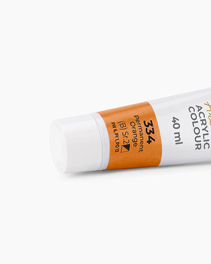 Camel Artist Acrylic Colours - Permanent Orange (334) 40 ml tube
