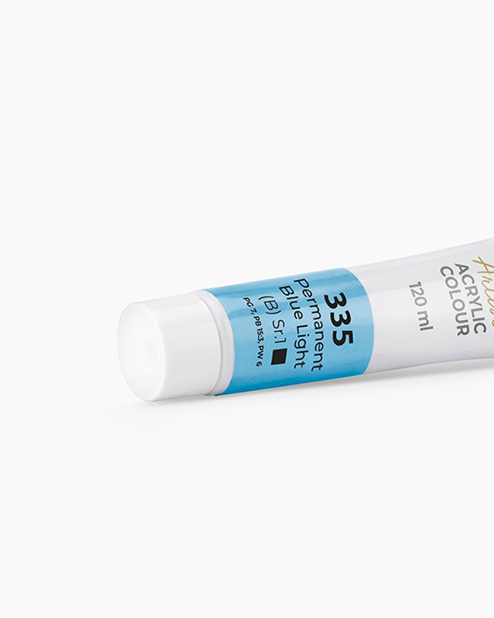 Camel Artist Acrylic Colours - Permanent Blue Light (335) 120 ml tube