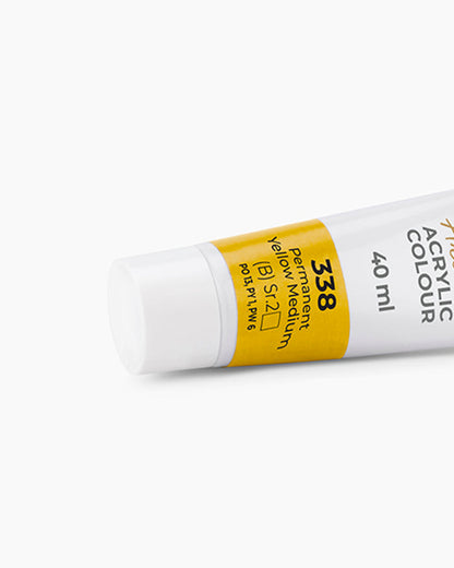 Camel Artist Acrylic Colours - Permanent Yellow Medium (338) 40 ml tube