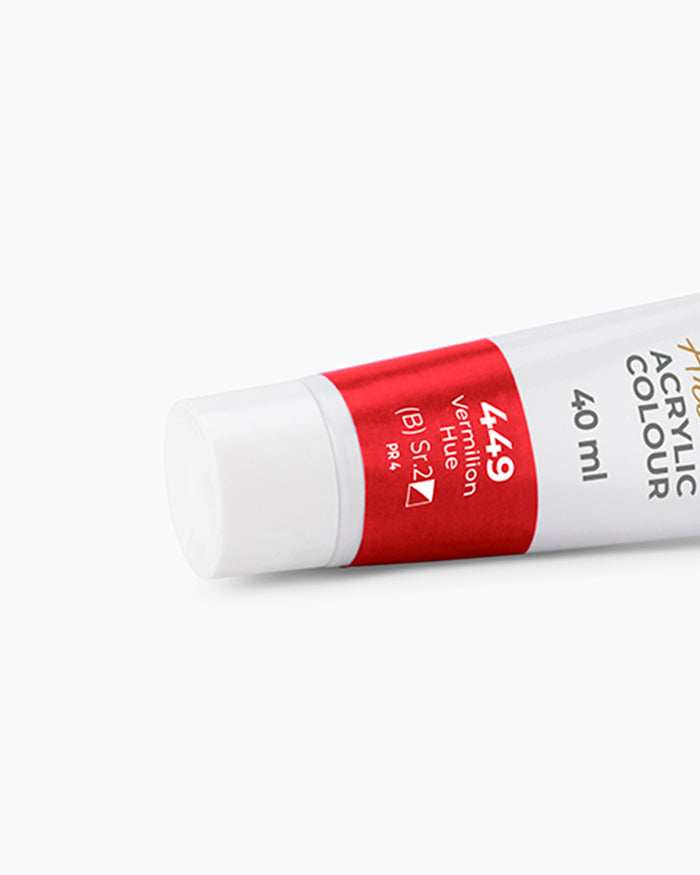 Camel Artist Acrylic Colours - Vermilion Hue (449) 40 ml tube