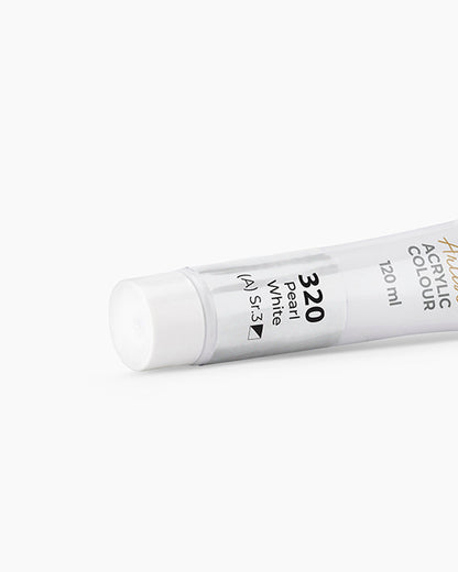 Camel Artist Acrylic Colours - Pearl White (320) 120 ml tube