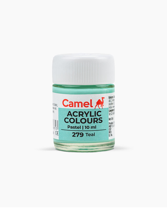 Camel Acrylic Colours - 6 shades in 10 ml, Pastels Range