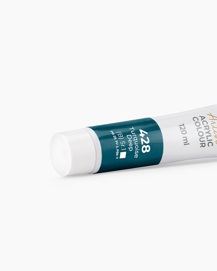 Camel Artist Acrylic Colours - Turquoise Deep (428) 120 ml tube