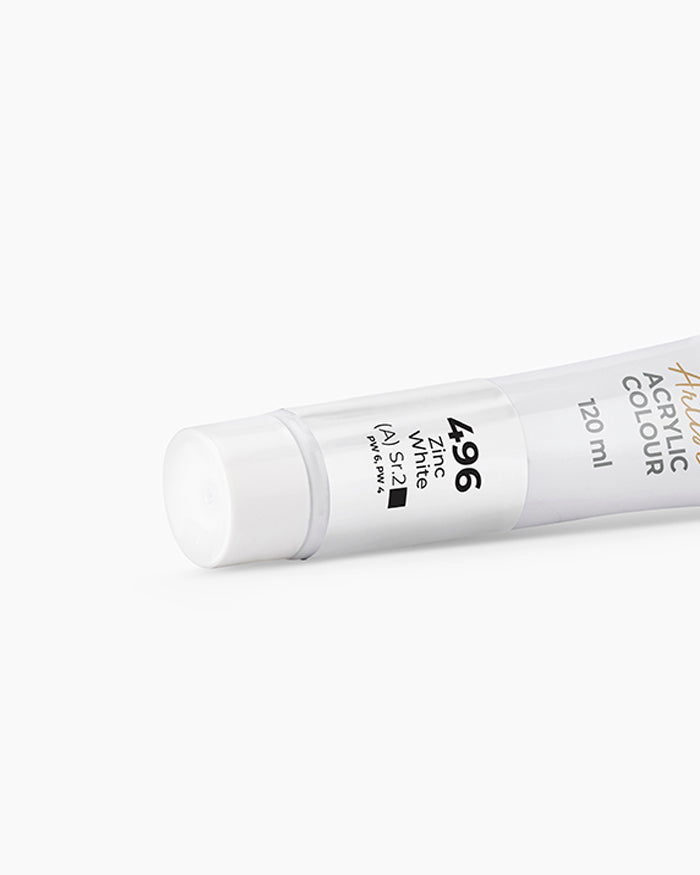 Camel Artist Acrylic Colours - Zinc White (496) 120 ml tube