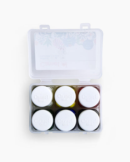 Camel Acrylic Colours - 6 shades in 10 ml