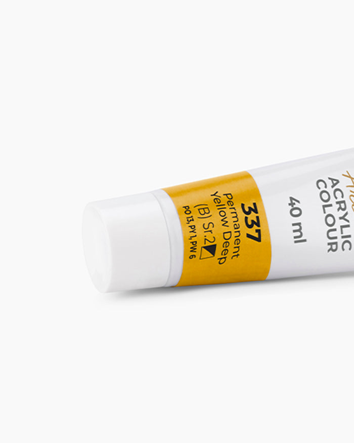 Camel Artist Acrylic Colours - Permanent Yellow Deep (337) 40 ml tube