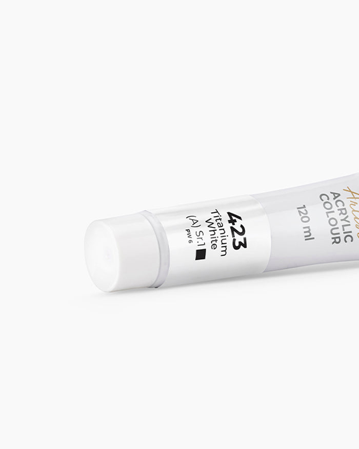 Camel Artist Acrylic Colours - Titanium White (423) 120 ml tube