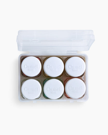Camel Acrylic Colours - 6 shades in 10 ml, Metallic Range