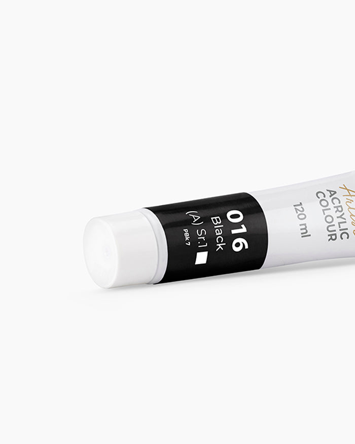 Camel Artist Acrylic Colours - Black (016) 120 ml tube