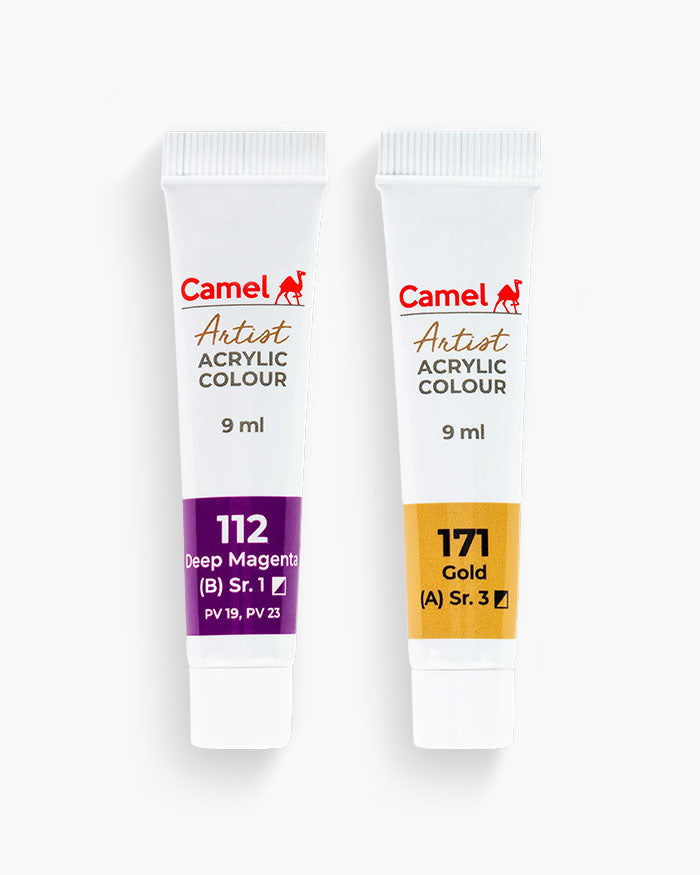 Camel Artist Acrylic Colours - 14 shades in 9 ml