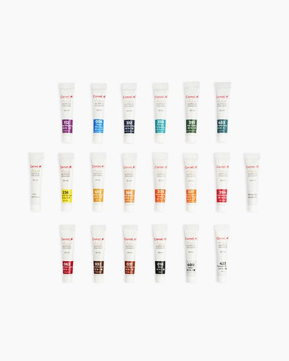 Camel Artist Acrylic Colours - 18 shades in 20 ml