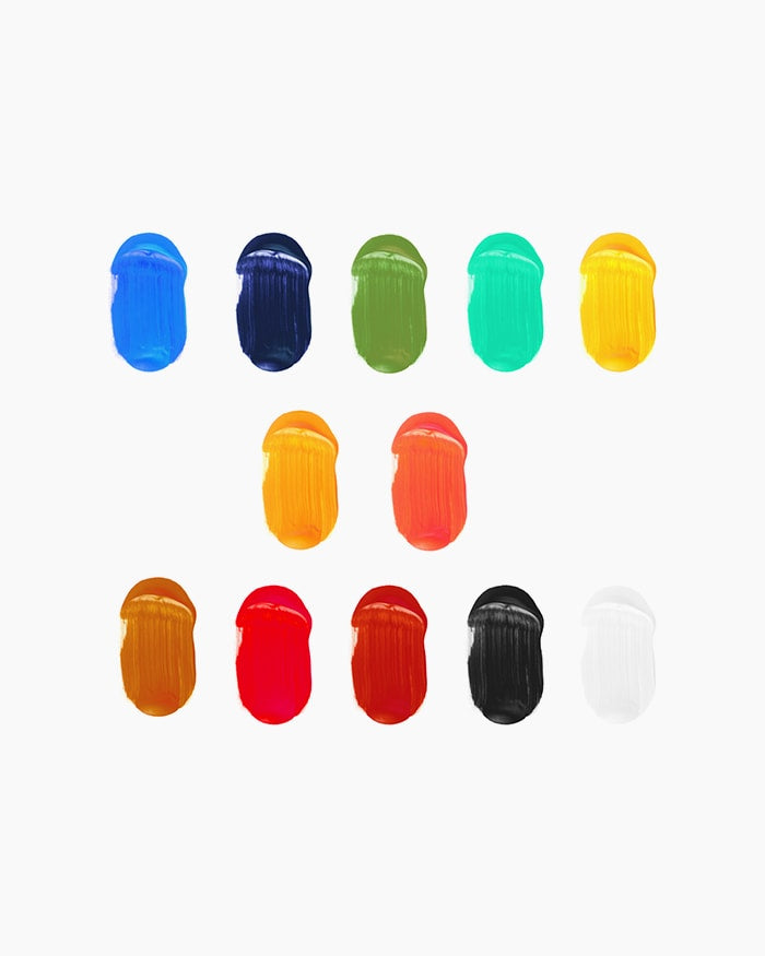 Camel Artist Acrylic Colours - 12 shades in 40 ml with Mediums
