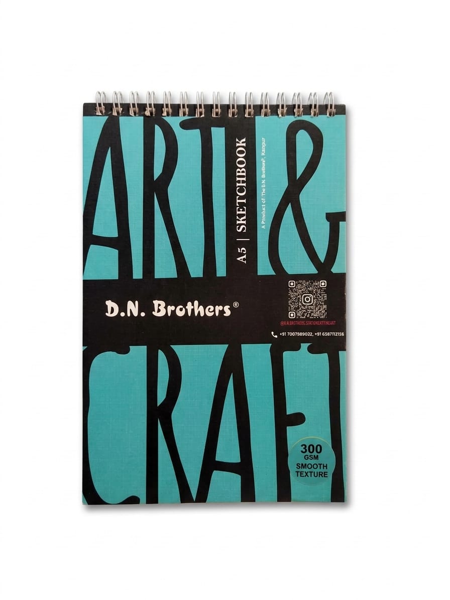 D.N. Brothers Artist's Sketchbook - A5 300 GSM Smooth Texture (Set of 2)