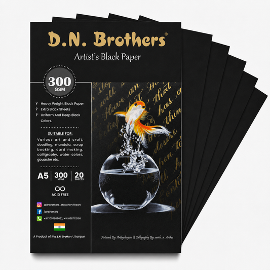 D.N. Brothers Artist's Black Paper - 300 GSM