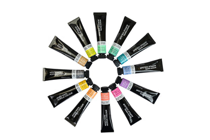 BRUSTRO Artist's Acrylic Pastel Colour |  Set of 12 Colors X 12ml Tubes