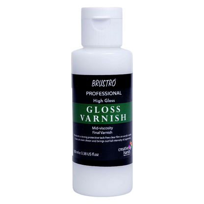 Brustro Professional High Gloss Varnish 100 Ml| Non-Yellowing,Transparent