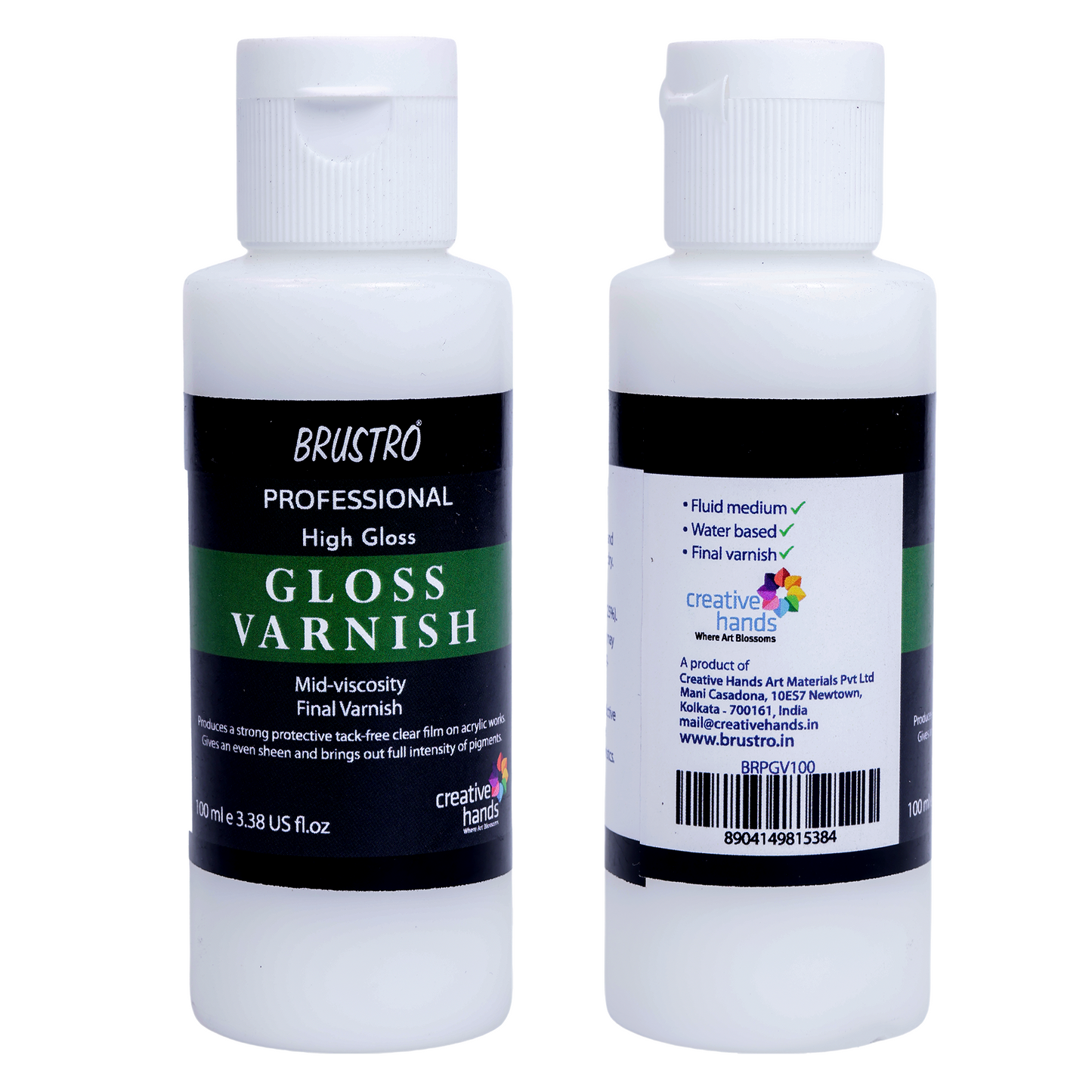 Brustro Professional High Gloss Varnish 100 Ml| Non-Yellowing,Transparent