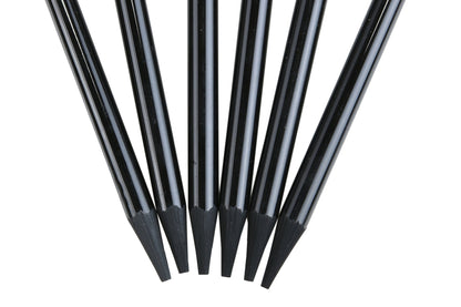 Brustro Woodless Charcoal Pencil Set of 6 (3 Soft, 2 Medium, 1 Hard)