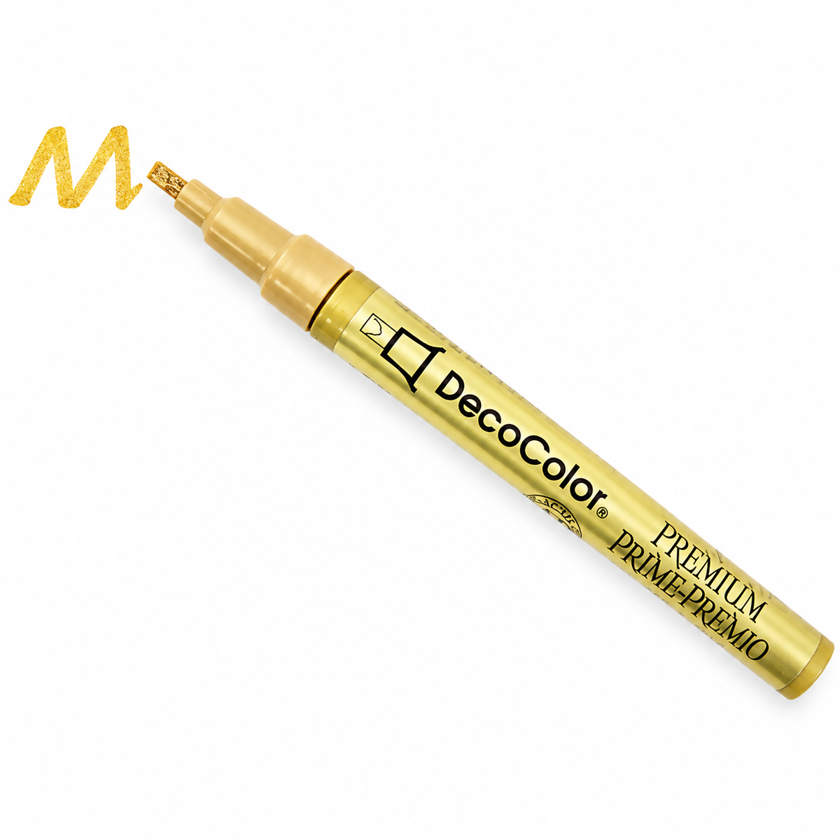 Marvy Uchida DecoColor Premium Paint Marker 250 – Gold Metallic Chisel Tip