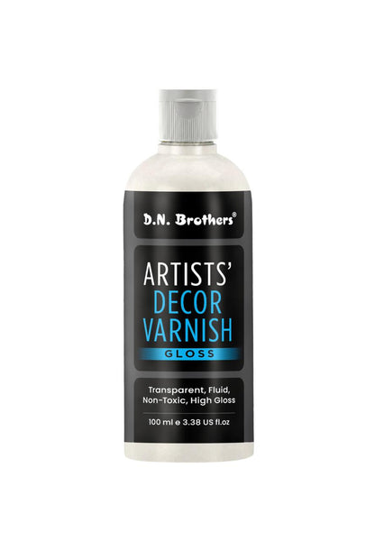 DN Brothers Artist's Decor Varnish - Gloss Finish, 100 ML
