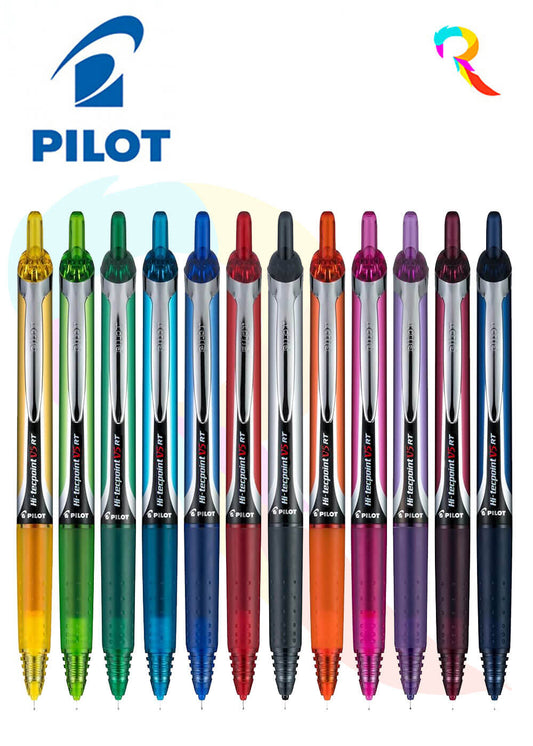 Pilot V5 RT Pen Set of 12 Assorted Shades