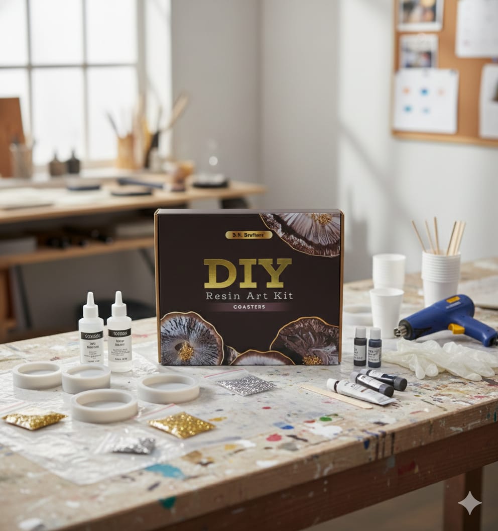 D.N BROTHERS Resin Art Kit - Coasters