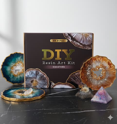 D.N BROTHERS Resin Art Kit - Coasters