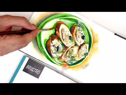 Brustro Artists Watercolour Paper, 200 GSM, A3 Size, 25% Cotton CP, 6 + 2 Free Sheets (Pack of 2)